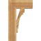 Ekena Millwork Merced Block Rough Sawn Bracket, Western Red Cedar, 6"W x 18"D x 30"H BKT06X18X30MRC05RWR - alternate 3